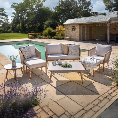 Portico 2 Seat Garden Lounge Sofa Set