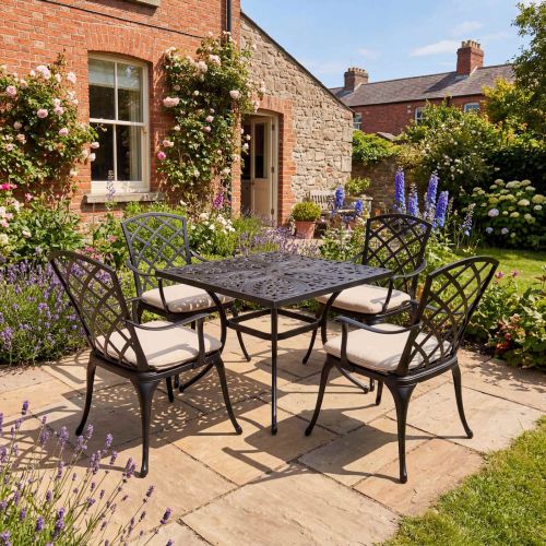 Sapphire Opal 4 Seat Square Set in Bronze