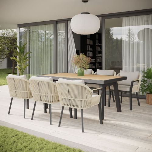 Alexander Rose Bali 6 Seat Rectangular Set