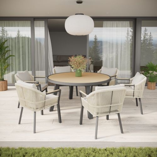 Alexander Rose Bali 6 Seat Round Set
