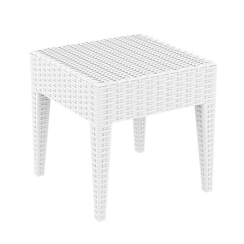 Miami Lounge Side Table - White