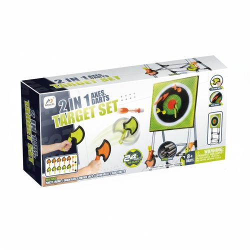 Axe Throwing & Darts Set Garden Games (with 10 Axes & 4 Darts)