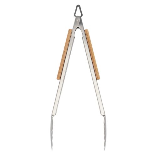 Stainless Steel & Ash Wood Catering Tongs