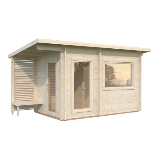 Deluxe 6.8m Wooden Sauna with 6KW Narvi Heater