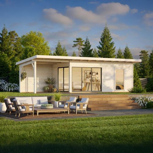 Andrea 17.1sqm + 7.9sqm Slide Garden Room / Garden Office