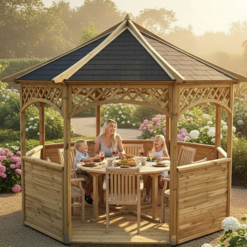 Gerda 3.5m Octagonal Gazebo