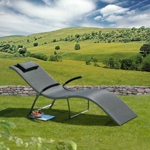 Monte Carlo Sunlounger - Black