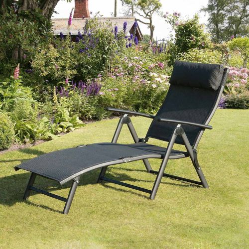 Savannah Charcoal Sunlounger