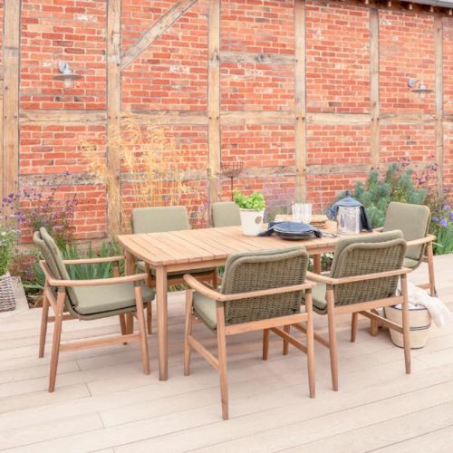 Kettler Meadow 6 Seat Wood Dining Set