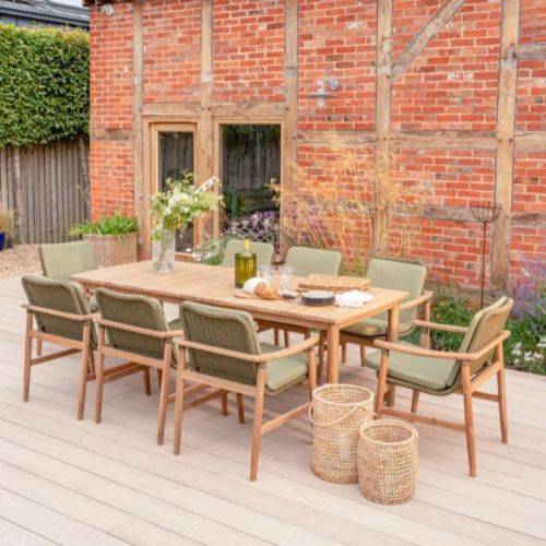Kettler Meadow 8 Seat Wood Dining Set