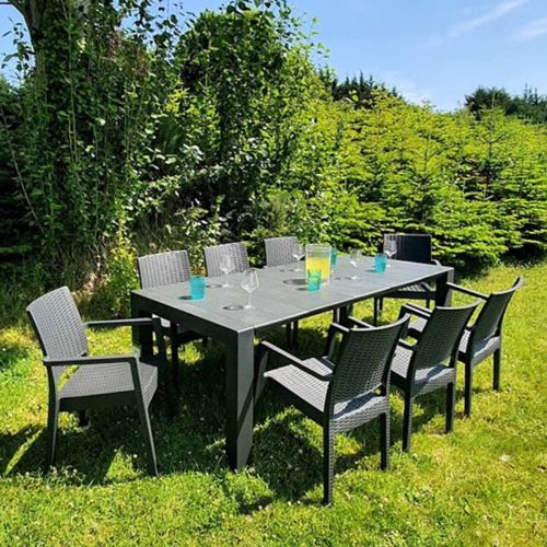 Ibiza Vegas 8 Seat Set with 6-8 Seat Table