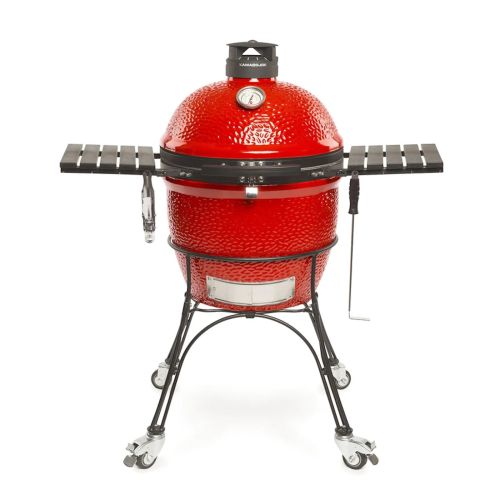 Kamado Joe Classic II BBQ in Red with Cart, Side Shelves, Heat Deflector & Tools