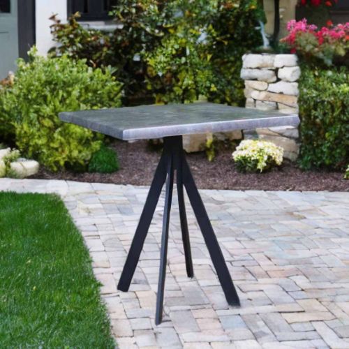 Metallic 70cm Square Werzalit Bistro Table with Fuoz Legs