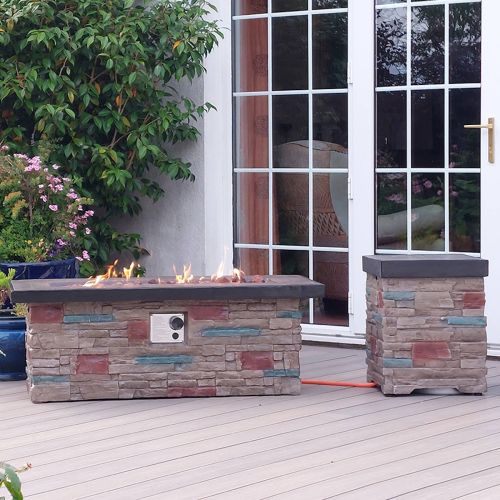 Dublin Brick Effect Rectangular Firepit