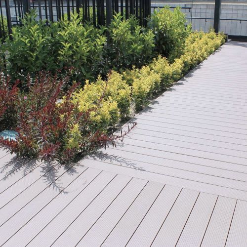 TherraWood Composite Decking - Embossed Stone Grey (3.6m x 140mm x 26mm)