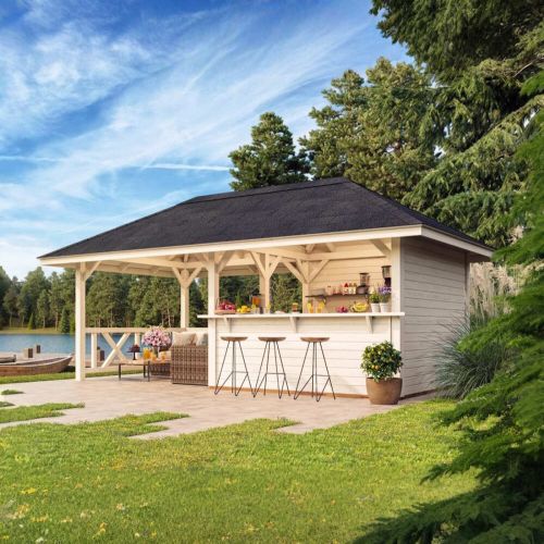 Bianca 16.6m Gazebo Set 3 With Shingles