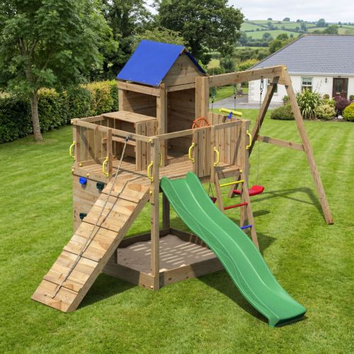 Little Glen Treehouse Activity Set with Green Slide
