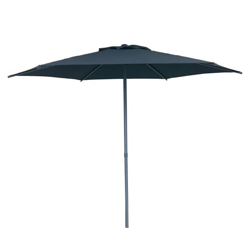 Solora Round Parasol 2.7m - Charcoal