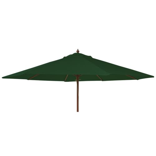 Alexander Rose Hardwood 2.7m Ø Round Parasol with Pulley – Green