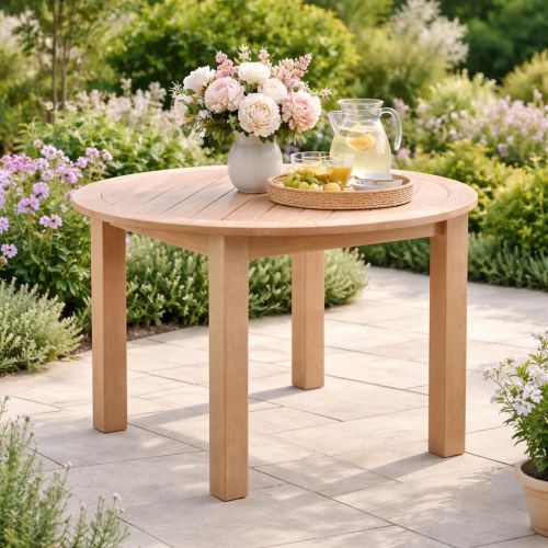 Winawood 110cm Round Dining Table - New Teak