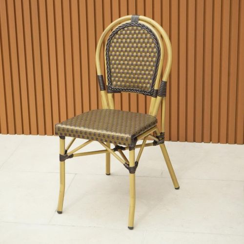 Roma Bistro Chair Armless in Brown