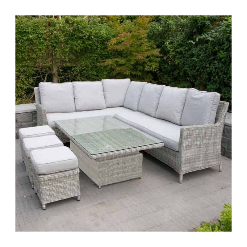 Hamilton Corner Dining Set with Rising Table