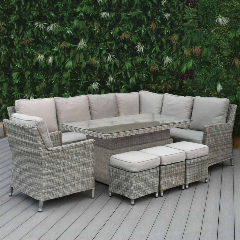 Hamilton Left Hand Sofa Corner Set with Rectangular Rising Table