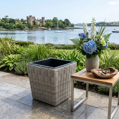 New Hamilton Rattan Planter / Flowerpot