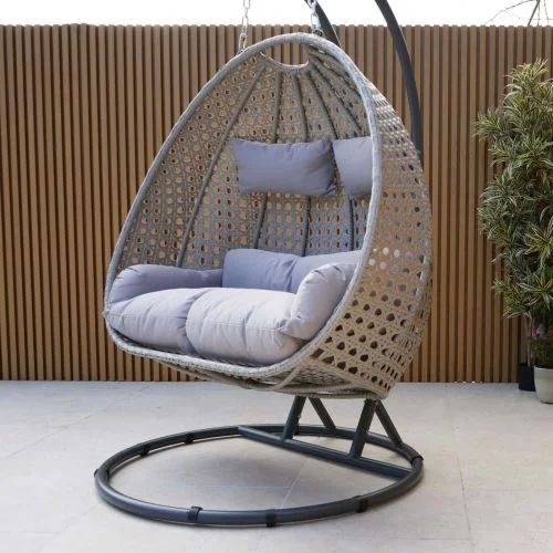 Hamilton Rattan Double Hanging Outdoor Egg Chair
