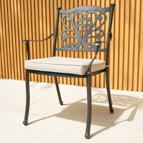 Hampshire Cast Aluminium Garden Chair - Bronze