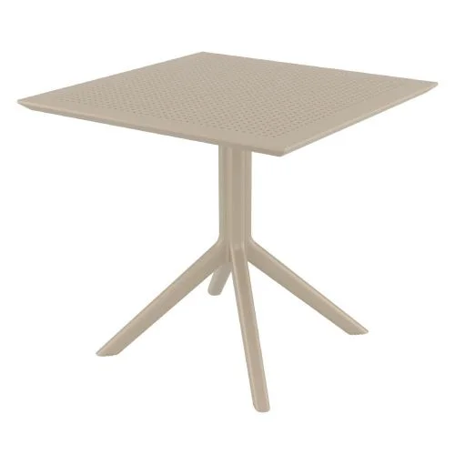 Sky 80cm x 80cm Square Outdoor Bistro Table - Taupe