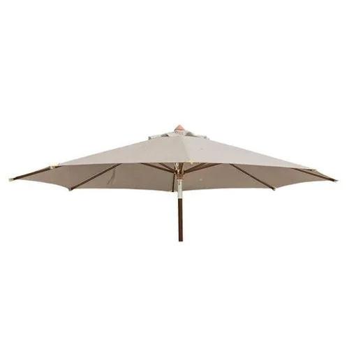 Alexander Rose Luxury Hardwood 3.5 Metre Taupe Parasol