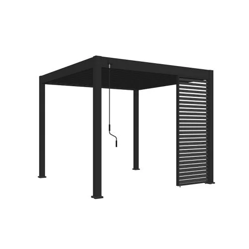 Zeus Horizontal Adjustable Panel 4m Side - Charcoal