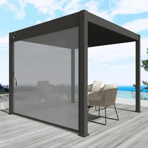 Zeus Pergola Wind Screen 3m - Dark Grey