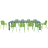 Plastic 10+ Seat Garden Sets