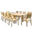 Wood 10+ Seat Garden Sets