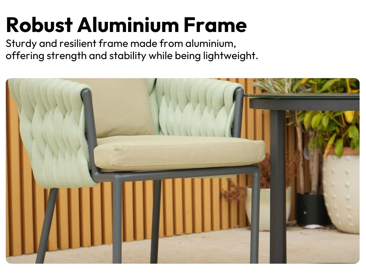 Strong Aluminium Frame Aranweave Chairs